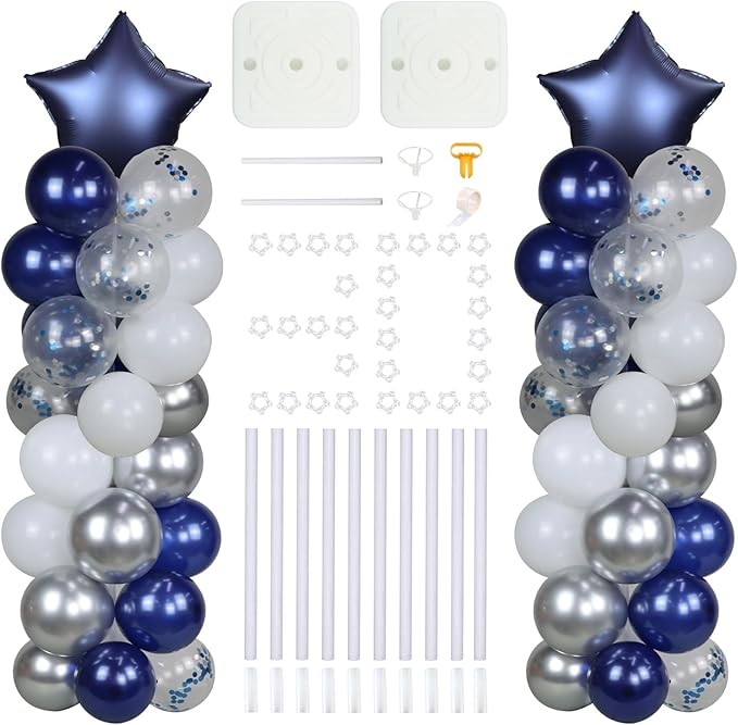 2 Set 5 Feet Balloon Column Kit by PIXHOTUL
