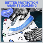 Teenitor 2 Pcs Heat Resistant Gloves With Silicone Bumps, Heat Resistant Gloves For Sublimation, Heat Protection For Hair Styling White