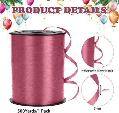 500 Yard Burgundy Curling Ribbon - Image 2