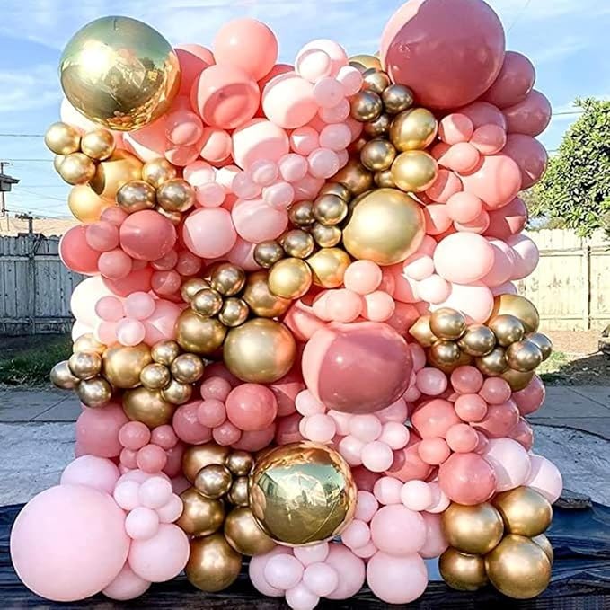Rose Gold and Pink Balloons - Image 7