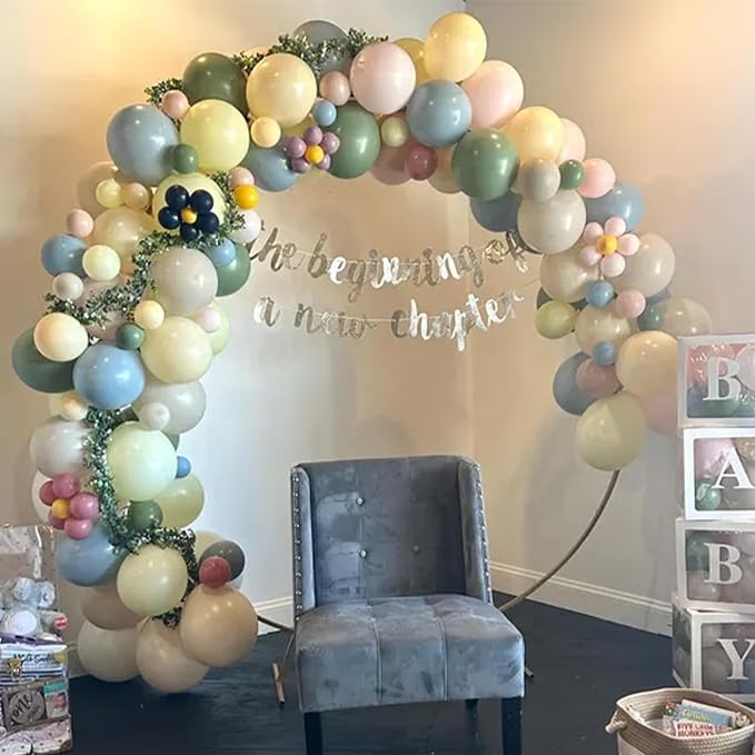 Blue and Green Balloon Arch Kit 115Pcs Dusty Blue Sage Green Balloons Garland - Image 6