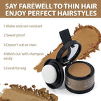 2 Pack Hairline Powder for Women and Men, Used to Root Touch Up Hair Color, Thinning and Gray Hair Coverage and Bald Spots Coverage, Dark Blonde