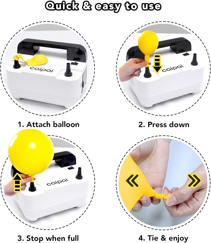 Balloon Electric Inflator Pump Kit Fast Inflation - Image 4