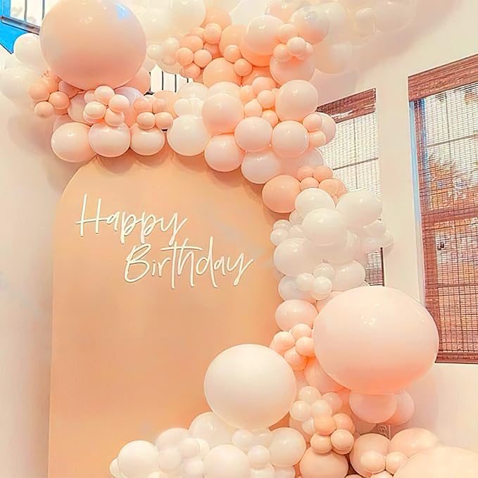 PartyWoo Pastel Orange Balloons 50pcs Light Pale Orange Peach Color | 12 Inch - Image 3