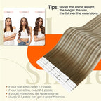 Full Shine Tape in Extensions Human Hair Color 3/8/22 Balayage Tape Extensions Human Hair 22Inch Long Straight Skin Weft 50G Seamless Invisible Extension Cuticles Aligned Natural 20Pcs