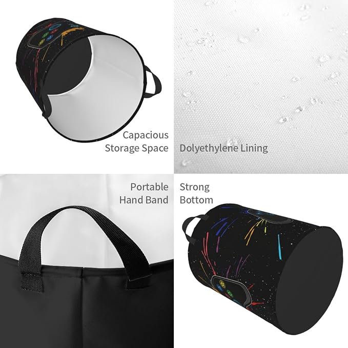 Game Joystick Laundry Hamper Bag - Image 3