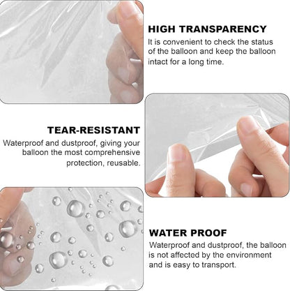 Large Balloon Bags, Plastic Balloon Transport Bags, Transparent Giant Storage - Image 3