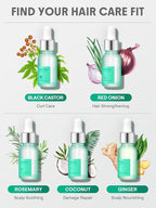 SHEGLAM Hair & Scalp Oil - 0.5 fl oz, Hydrating Serum, Macadamia & Grapeseed Oils, Soothes Dry Scalp, Balances Sebum, Adds Shine, For Sensitive Scalp & Dandruff (Ginger)