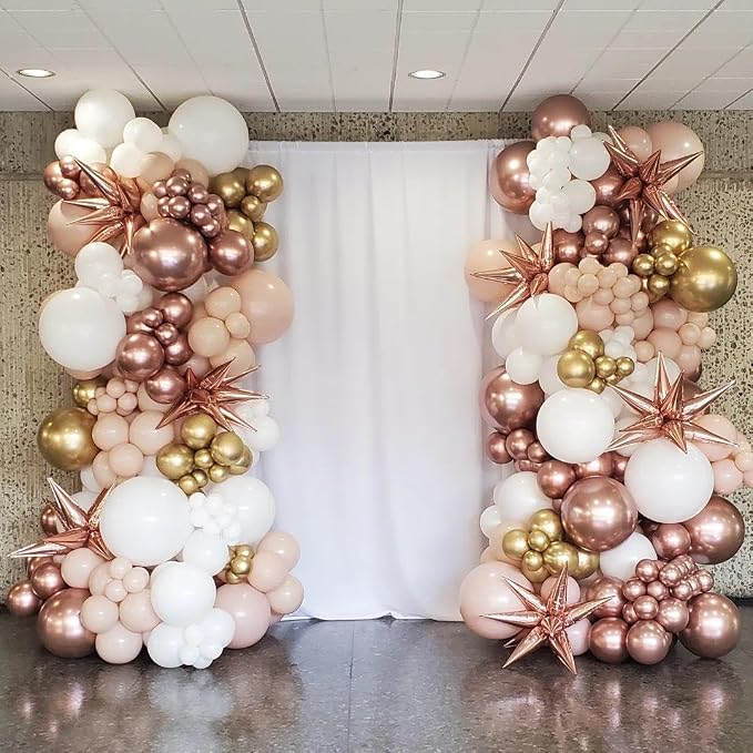 Rose Gold Balloons Arch Kit - Image 5