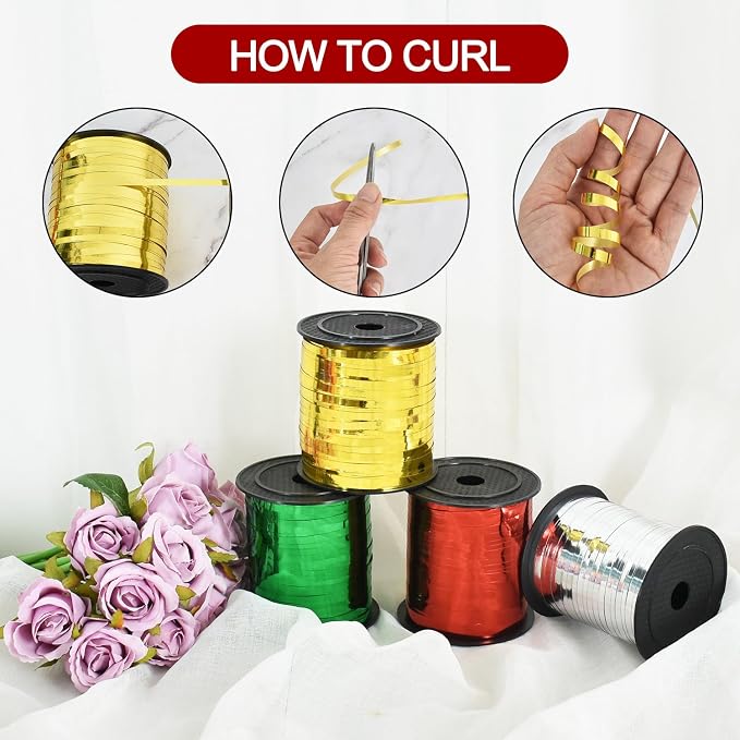 TONIFUL 500 Yards Curling Ribbon-Balloon Ribbon-Balloon String - Image 3
