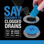 TubShroom Tub Drain Hair Catcher Strainer, Blue – Drain Protector and Hair Catcher for Bathroom Drains, Fits 1.5” – 1.75” Bathtub and Shower Tub Drains