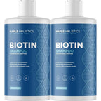 Rosemary and Biotin Shampoo for Thinning Hair - Vegan Volumizing Shampoo for Fine Hair with B Vitamins Argan Oil & Tea Tree Essential Oil - Paraben Silicone and Sulfate Free Vegan Formula (2 Pack)