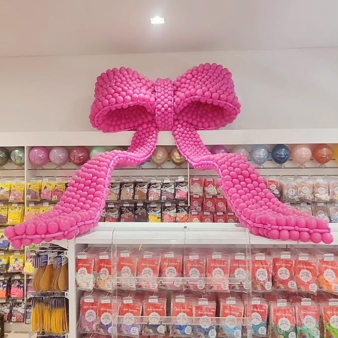 Hot Pink Linking Balloons, Fuschia Tails Balloon - Image 8