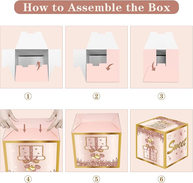 Guiruiy 3Pcs Sweet 16 Party Decorations Balloon Gift Boxes - Image 6