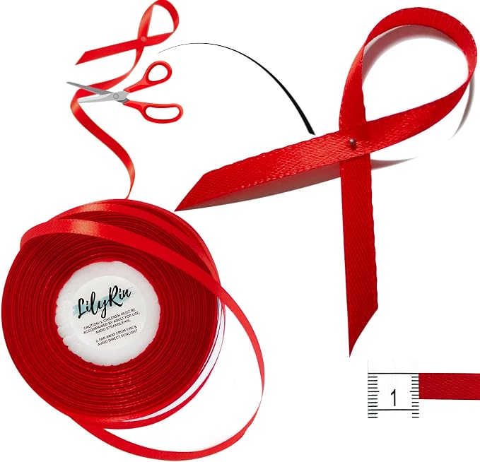 Red Ribbon 1/4 Inches 36 Yards Satin Roll Perfect - Image 4