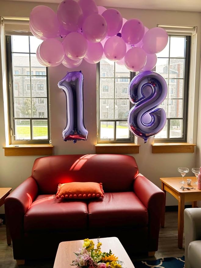 18 Balloon 40 inch Purple Number Balloons - Image 4