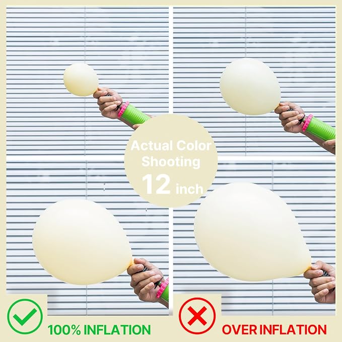 PartyWoo Pastel Yellow Balloons 100pcs Light Pale Yellow Color | Balloons - Image 3