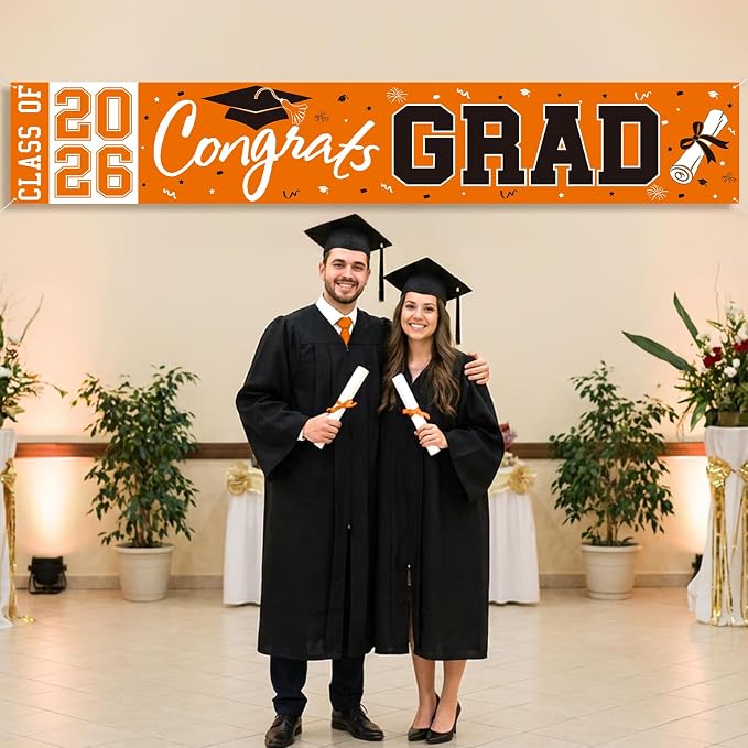 2026 Graduation Yard Sign, Large Congrats Grad Yard Banner Class of 2026 Banner - Image 6