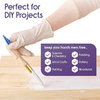 Inspire Medical Exam Gloves | Powder Free Stretch Vinyl Gloves | Disposable Latex Free Gloves | Disposable Food Safe Food Prep Cooking Gloves