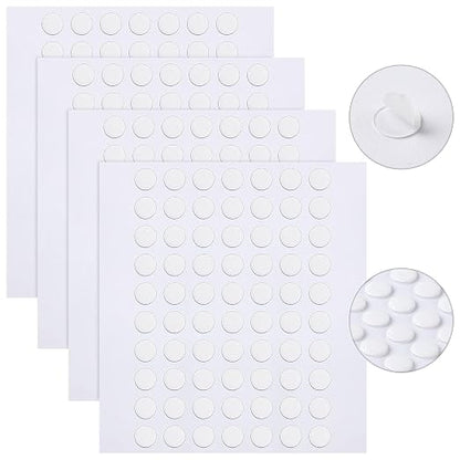 JANYUN 280 Pcs Small Sticky Dots Stickers Round Putty Clear Sticky Tack | by JANYUN