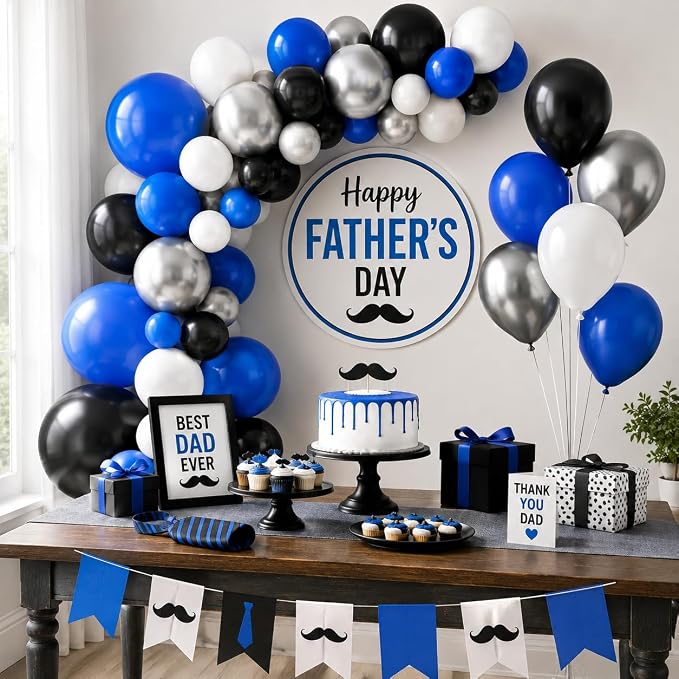 Blue & Black Balloons - Image 6