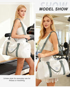 Gym Bag Womens,Travel Duffel Carry on Bag Sport Tote Bag Weekend Overnight Bag