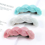 3 Pcs Large Retro Women's Hair Barrettes, French Hair Pins, Thick Hair Clasps and Accessories (fine powder1)