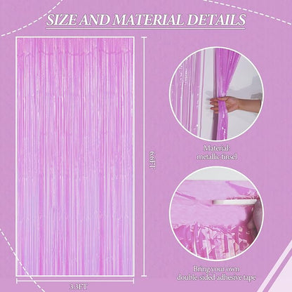 DECOCKRAT 2 Pack Foil Fringe Backdrop - Image 2