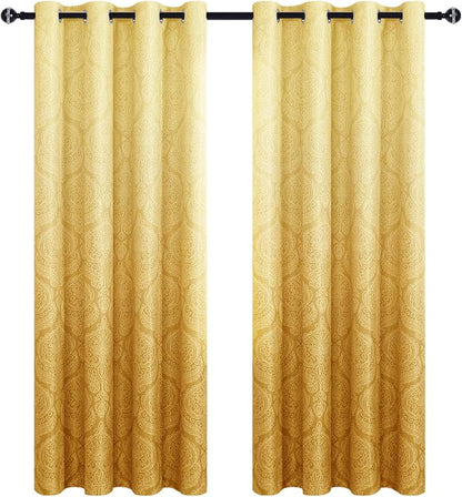 DWCN Ombre Blackout Curtains for Living Room - Image 9