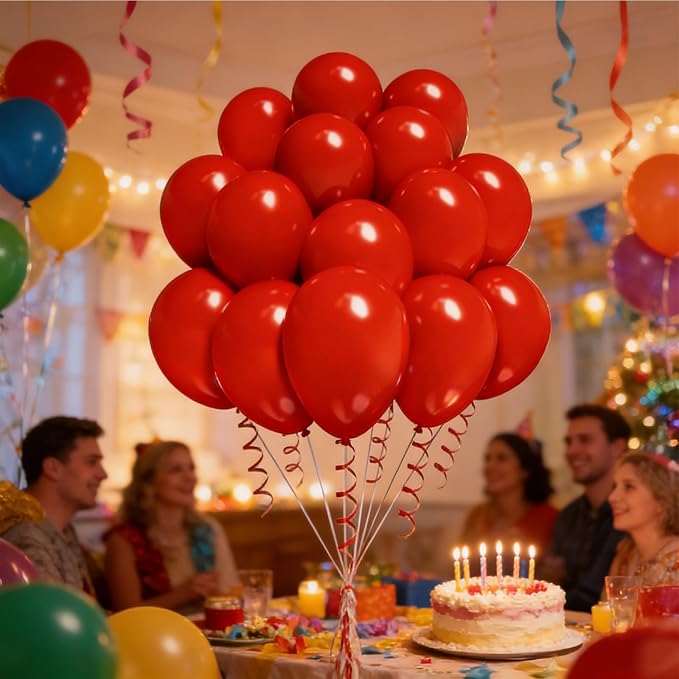 Red Balloon Birthday Party Balloons - Image 6