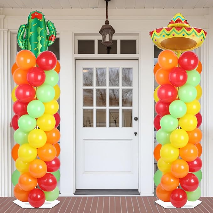 2 Sets Mexican Fiesta Balloon Column Stand Kit - Image 6
