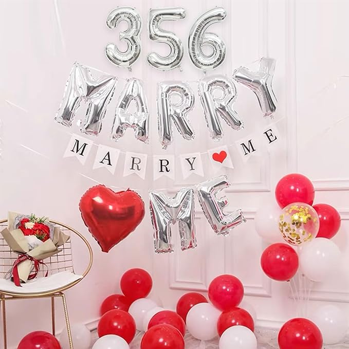 2 Set 20 Pcs Number Balloons 16 Inch Silver 0-9 Number Mylar Foil Balloons - Image 6