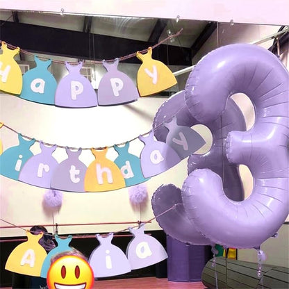 Pastel Purple Number 0 Balloons 40 Inch, Large Lilac Number Balloons 0-9 Set - Image 4
