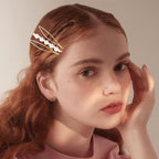 18 PCS Metal Gold Geometric Elegant Hair Barrette Set Hair Styling Fancy Pins Women Girls Preppy Pearls Hair Clips Bridal Minimalist Bobby Pins Dainty Hair Accessories
