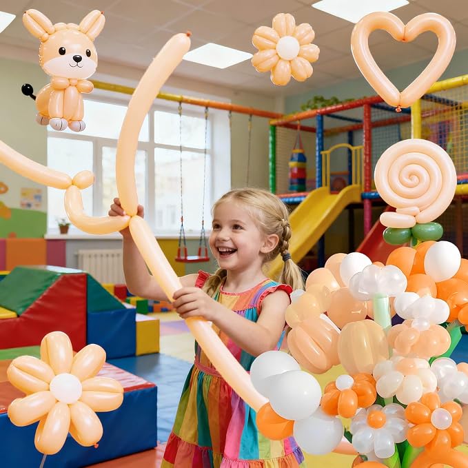 Nude Long Balloons Premium 260 Twisting Animals Magic Balloons - Image 6