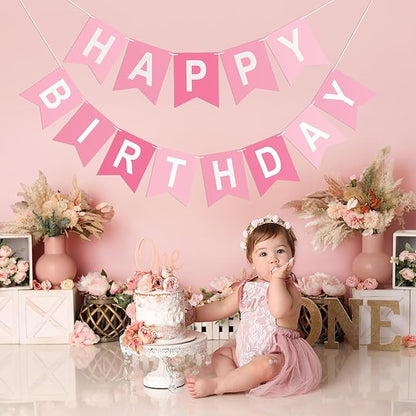 Happy Birthday Banner Birthday Party Banner NO DIY Happy Birthday Sign | - Image 5