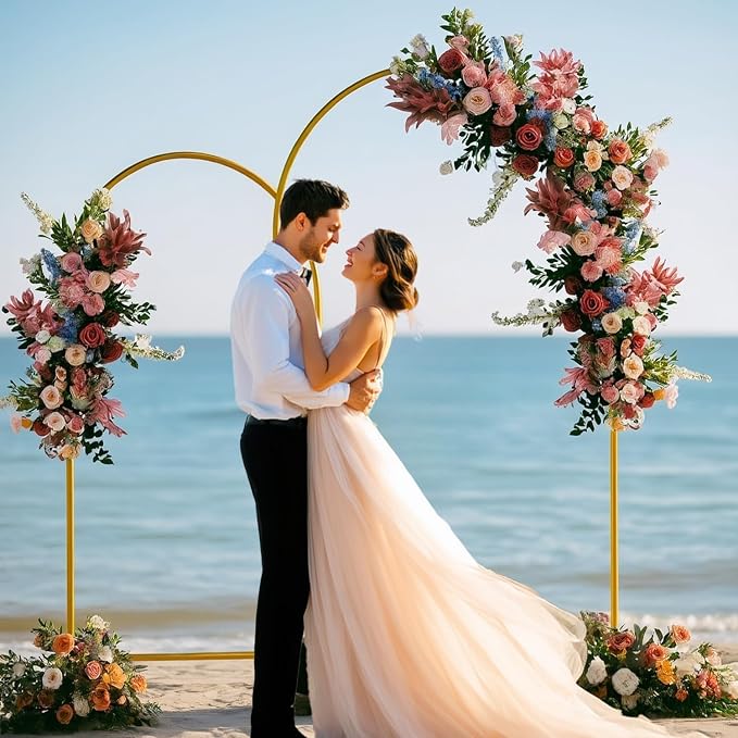 7.2FT Metal Arch Backdrop Stand, Decorative Backdrop Arch Stand | Easy Assemble - Image 6