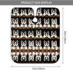 Large Long Hair Cutting Cape, Salon Apron Cute Siberian Husky Puppy Art Haircuting Salon Cape Gown for Hair Cutting Styling