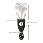 3 Pcs Metal Hair Pick Combs Afro Pick Comb Wide Tooth Hair Pick Comb Salon Using for Hairdressing Styling Tool