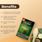 Reshma Beauty 30 Minute Henna Hair Color Infused with Organic Henna Lawsonia Inermis 100% Gray Coverage for Soft, Shiny Hair, Plant-Based Hair Dye—1.05 oz Pack of 1 (Chestnut)