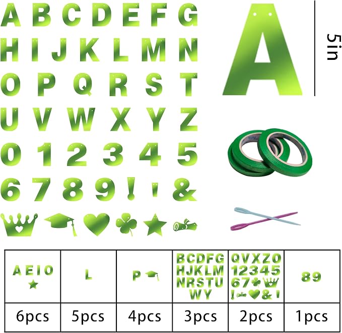 131 PCS Custom Banner DIY Letter Banners Personalized Banner | Make Your Own - Image 2