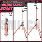 Smilco Mannequin Head Stand,Adjustable Wig Stand Tripod,Heavy Duty Wig Head Stand for Cosmetology Hairdressing Training