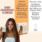 Brazilian Keratin Treatment Kit – Jumy Bee 3 Steps 2.03 fl oz | Formaldehyde-Free At Home Hair Straightening & Smoothing System |Keratina para Alisar el Pelo | Anti-Frizz Repair Mask & Shampoo