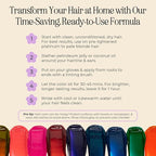 INH Semi Permanent Hair Color | Color Depositing Conditioner | Dark Blue Hair Dye | No Bleach No Peroxide Temporary Royal Sapphire Tint for Women, Men | Vegan, Sulfate & Ammonia Free, Ready to Use 6oz