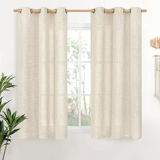 YoungsTex Linen Boho Curtains 54 Inches Length by YoungsTex