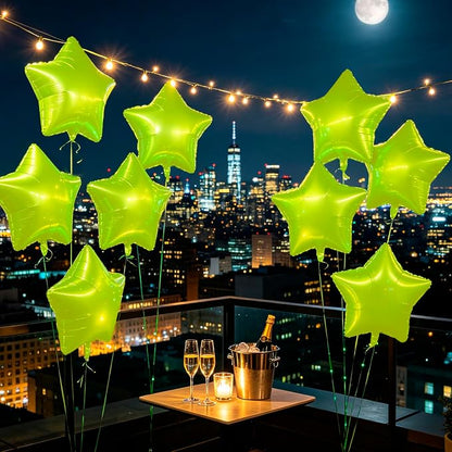 MEETINGU 10PCS 18" Star Balloons Foil Balloons Foil Membrane Balloons Party & - Image 3