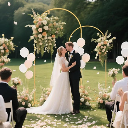 2 Pack Metal Arch Backdrop Stand Balloon Arbor Frame | Party Arch Stands - Image 2