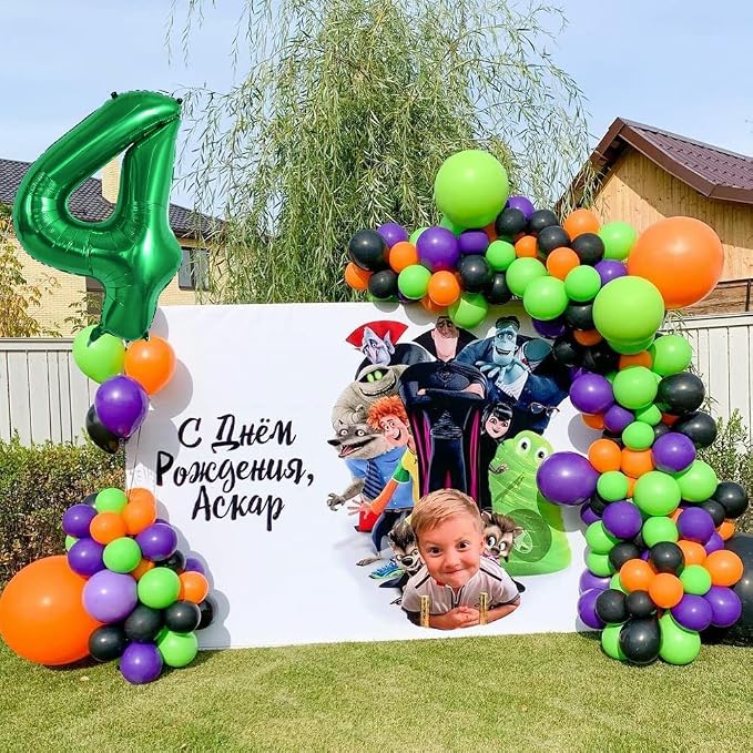 TONIFUL 40 Inch Dark Green Number 4 Balloons Large Foil 4th Birthday Decor | - Image 3
