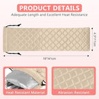 AMIJEAL Heat Resistant Hair Tools Organizer Bag Portable Travel Drawstring Storage Cover Pouch for Hair Straightening Irons, Curling Irons, Flat Irons and Hot Styling Tools(16" x 4.3")