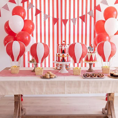 Meooeck 8 Sets Hot Air Balloon Tables Centerpieces, 11.8'' Paper Lantern Party - Image 6
